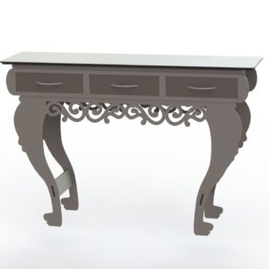 Intra απο ξύλο plywood 3mm-4mm πάχος - Τραπέζι με συρτάρια Δίασταση 30x30 cm Intraeaxys-yon0m427