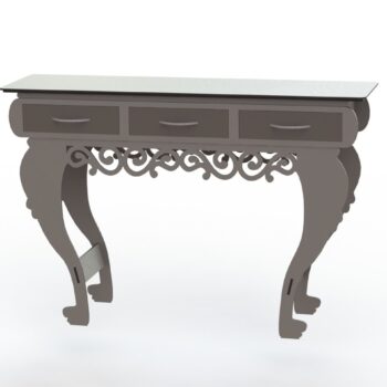 Intra απο ξύλο plywood 3mm-4mm πάχος - Τραπέζι με συρτάρια Δίασταση 30x30 cm Intraeaxys-yon0m427 - Image 1