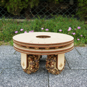 Intra απο ξύλο plywood 3mm-4mm πάχος - Σκαμπό τροχού Δίασταση 30x30 cm Intraeaxys-ro6yq337