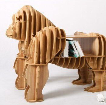 Intra απο ξύλο plywood 3mm-4mm πάχος - Αρχείο PDF Gorilla 3D Puzzle Δίασταση 30x30 cm Intraeaxys-pok3v437 - Image 1