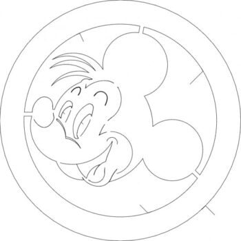 Intra απο ξύλο plywood 3mm-4mm πάχος - Μίκυ 1 Δίασταση 30x30 cm Intraeaxys-eo4mndoj - Image 1