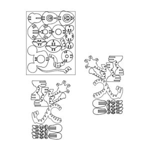 Intra απο ξύλο plywood 3mm-4mm πάχος - Γελοιοποίηση Δίασταση 30x30 cm Intraeaxys-67w3rl12
