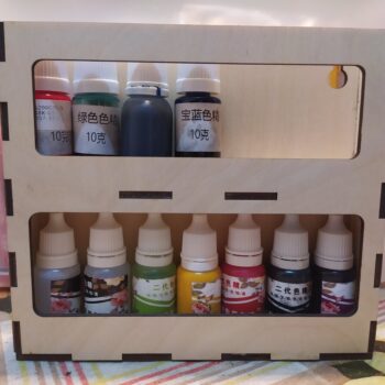 Intra απο ξύλο plywood 3mm-4mm πάχος - Ξύλινη Βαφή Ρητίνης Ρητίνης Βάζο Organizer Ράφι αποθήκευσης Δίασταση 30x30 cm Intraeaxys-d1lvyepo - Image 1