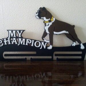 Intra απο ξύλο plywood 3mm-4mm πάχος - Πρότυπο κατόχου μεταλλίων μπουλντόγκ Δίασταση 30x30 cm Intraeaxys-joed0ld1