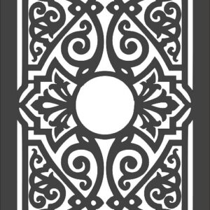 Intra απο ξύλο plywood 3mm-4mm πάχος - Mẫu Cửa Đơn Cắt Plasma CNC Δίασταση 30x30 cm Intraeaxys-eo43x81j