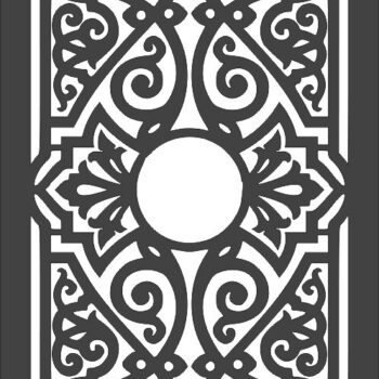 Intra απο ξύλο plywood 3mm-4mm πάχος - Mẫu Cửa Đơn Cắt Plasma CNC Δίασταση 30x30 cm Intraeaxys-eo43x81j - Image 1