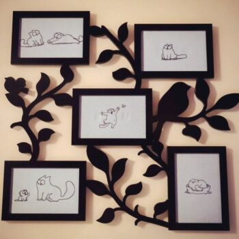 Intra απο ξύλο plywood 3mm-4mm πάχος - Οικογενειακό δέντρο με κορνίζες για ting Δίασταση 30x30 cm Intraeaxys-91jdpeg1 - Image 1