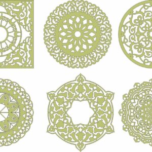 Intra απο ξύλο plywood 3mm-4mm πάχος - Διακοσμητική διανυσματική τέχνη Mandala Δίασταση 30x30 cm Intraeaxys-p7yxlroq