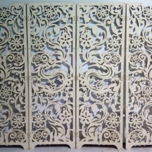 Intra απο ξύλο plywood 3mm-4mm πάχος - Διακοσμητική οθόνη γάμου διάνυσμα Δίασταση 30x30 cm Intraeaxys-078n8475