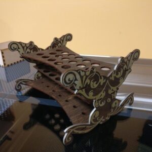 Intra απο ξύλο plywood 3mm-4mm πάχος - Βάση δοκιμαστικού σωλήνα Victorian 3mm Δίασταση 30x30 cm Intraeaxys-zo9yx3x7