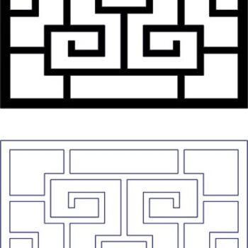 Intra απο ξύλο plywood 3mm-4mm πάχος - Μοτίβο γρίλιας σχεδίασης Dxf Δίασταση 30x30 cm Intraeaxys-6o3gxq7n - Image 1