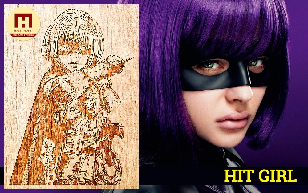 Intra απο ξύλο plywood 3mm-4mm πάχος - Hit-Girl Δίασταση 30x30 cm Intraeaxys-e1gkp28o