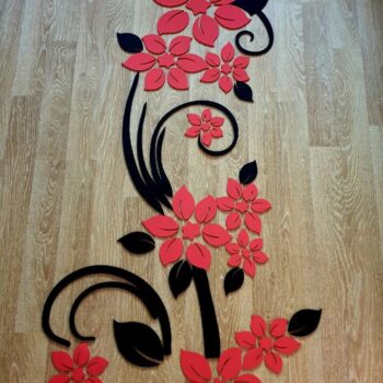 Intra απο ξύλο plywood 3mm-4mm πάχος - Λουλούδια για διακόσμηση Δίασταση 30x30 cm Intraeaxys-eo20k8m7 - Image 1