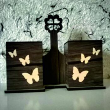 Intra απο ξύλο plywood 3mm-4mm πάχος - Ξύλινη βάση για μαχαιροπίρουνα οργάνωσης μαχαιροπήρουνα για το κουτάλι Δίασταση 30x30 cm Intraeaxys-67wlx081 - Image 3