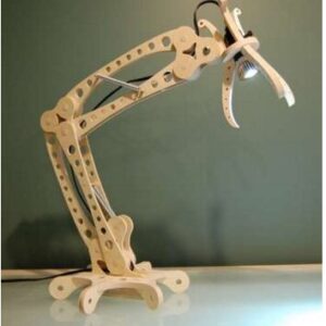 Intra απο ξύλο plywood 3mm-4mm πάχος - Ξύλινο φωτιστικό γραφείου Δίασταση 30x30 cm Intraeaxys-r1z4xm7l