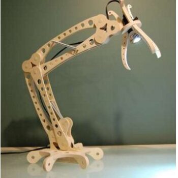 Intra απο ξύλο plywood 3mm-4mm πάχος - Ξύλινο φωτιστικό γραφείου Δίασταση 30x30 cm Intraeaxys-r1z4xm7l - Image 1