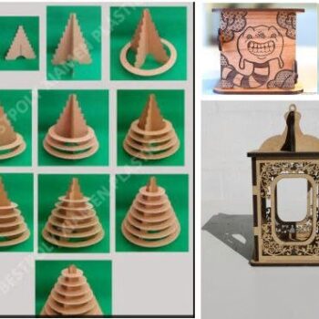 Intra απο ξύλο plywood 3mm-4mm πάχος - 3D Puzzle Mega Pack ting CNC Router Δίασταση 20x20 cm Intraeaxys-joeymn16 - Image 1