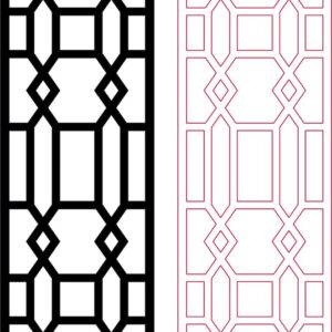 Intra απο ξύλο plywood 3mm-4mm πάχος - Διακοσμητικό Διαιρέτη Δωματίου Σχεδιασμός Μοτίβου Dxf Δίασταση 30x30 cm Intraeaxys-ro6gxn7x