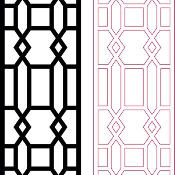 Intra απο ξύλο plywood 3mm-4mm πάχος - Διακοσμητικό Διαιρέτη Δωματίου Σχεδιασμός Μοτίβου Dxf Δίασταση 30x30 cm Intraeaxys-ro6gxn7x - Image 1