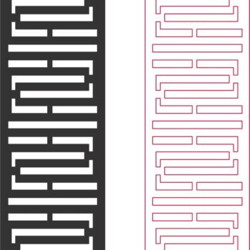 Intra απο ξύλο plywood 3mm-4mm πάχος - Dxf Pattern Designs 2d 150 Δίασταση 30x30 cm Intraeaxys-6o3gxp7n - Image 1