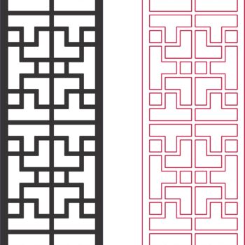 Intra απο ξύλο plywood 3mm-4mm πάχος - Σχέδια Dxf Pattern 2d Grille Δίασταση 30x30 cm Intraeaxys-67wjwmo2 - Image 1