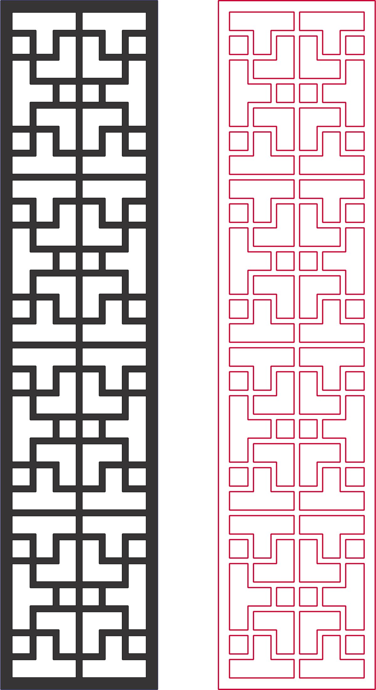 Intra απο ξύλο plywood 3mm-4mm πάχος - Σχέδια Dxf Pattern 2d Grille Δίασταση 30x30 cm Intraeaxys-67wjwmo2