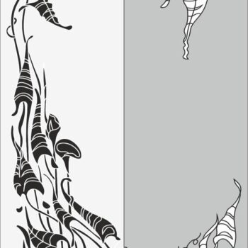 Intra απο ξύλο plywood 3mm-4mm πάχος - Αφηρημένο μοτίβο αμμοβολής χωρίς ραφή πρότυπο Δίασταση 30x30 cm Intraeaxys-d1lrj61m - Image 1