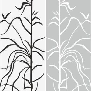 Intra απο ξύλο plywood 3mm-4mm πάχος - Αφηρημένο σχέδιο αμμοβολής δέντρων και φύλλων Δίασταση 30x30 cm Intraeaxys-r1zew21l