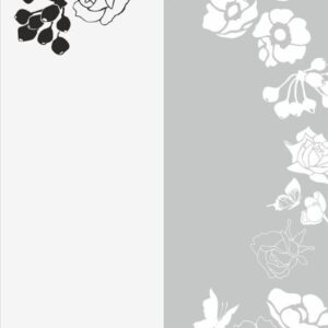 Intra απο ξύλο plywood 3mm-4mm πάχος - Μοτίβο αμμοβολής λουλουδιών Δίασταση 30x30 cm Intraeaxys-joejg916