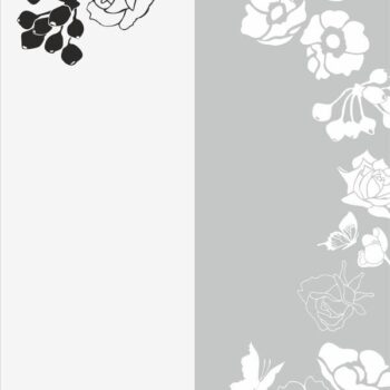 Intra απο ξύλο plywood 3mm-4mm πάχος - Μοτίβο αμμοβολής λουλουδιών Δίασταση 30x30 cm Intraeaxys-joejg916 - Image 1