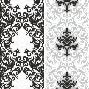 Intra απο ξύλο plywood 3mm-4mm πάχος - Διάνυσμα χωρίς ραφή κομψό μοτίβο αμμοβολής Damask Δίασταση 30x30 cm Intraeaxys-zo9g0x7k - Image 1