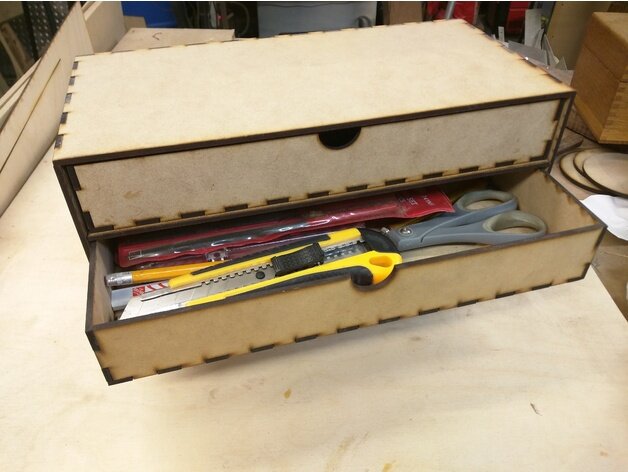 Intra απο ξύλο plywood 3mm-4mm πάχος - Δοχείο αποθήκευσης με συρτάρια Δίασταση 30x30 cm Intraeaxys-voq2qrqo