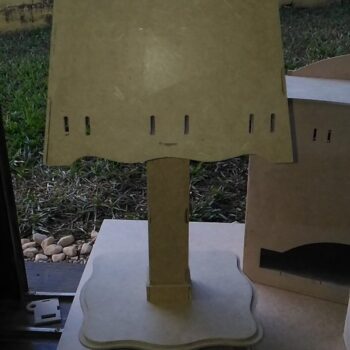 Intra απο ξύλο plywood 3mm-4mm πάχος - Ξύλινο Φωτιστικό με Συρτάρι Δίασταση 30x30 cm Intraeaxys-qomm9mro - Image 1