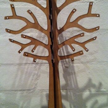 Intra απο ξύλο plywood 3mm-4mm πάχος - Ξύλινο Δέντρο Προβολής Κοσμημάτων 3mm Δίασταση 30x30 cm Intraeaxys-voq2yweo - Image 3