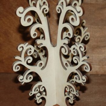 Intra απο ξύλο plywood 3mm-4mm πάχος - Κοσμήματα Tree Stand Σκουλαρίκι Κολιέ Tree Holder Organizer Δίασταση 3x3 cm Intraeaxys-lopqve67 - Image 1