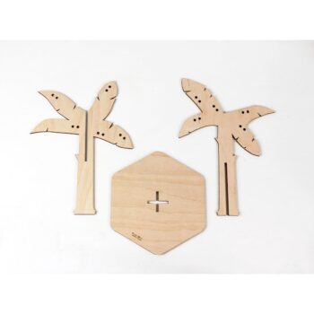 Intra απο ξύλο plywood 3mm-4mm πάχος - Βάση κοσμημάτων Palm Tree Δίασταση 30x30 cm Intraeaxys-r7vmyzk7 - Image 5