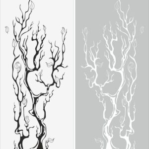 Intra απο ξύλο plywood 3mm-4mm πάχος - Μοτίβο αμμοβολής 2202 Δίασταση 30x30 cm Intraeaxys-91j34l7m