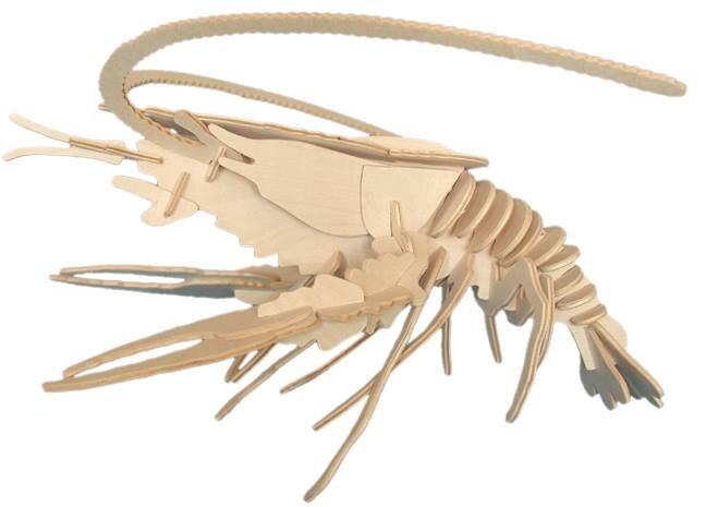 Intra απο ξύλο plywood 3mm-4mm πάχος - Αρχείο 3D Puzzle DWG Lobster Δίασταση 30x30 cm Intraeaxys-r7v0vzod