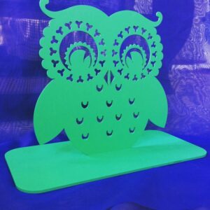 Intra απο ξύλο plywood 3mm-4mm πάχος - Βάση κοσμήματος με κουκουβάγια Δίασταση 30x30 cm Intraeaxys-eo43qg1j