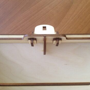 Intra απο ξύλο plywood 3mm-4mm πάχος - Κουμπαράς σε σχήμα Ξύλινου Σπίτι Δίασταση 40x50 cm Intraeaxys-91jd2ng1 - Image 9