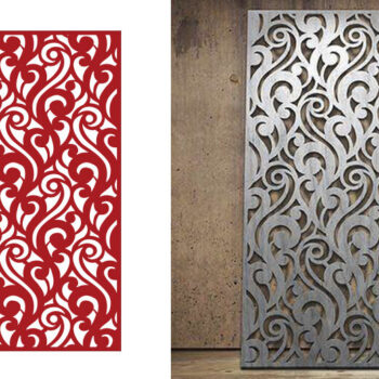 Intra απο ξύλο plywood 3mm-4mm πάχος - Σχέδιο Jali κοπής 2D MDF CNC Δίασταση 30x30 cm Intraeaxys-51rlyd16 - Image 1