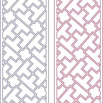 Intra απο ξύλο plywood 3mm-4mm πάχος - Διάνυσμα σύγχρονη αφηρημένη γεωμετρία Tetris μοτίβο Δίασταση 30x30 cm Intraeaxys-078gd4o5 - Image 1