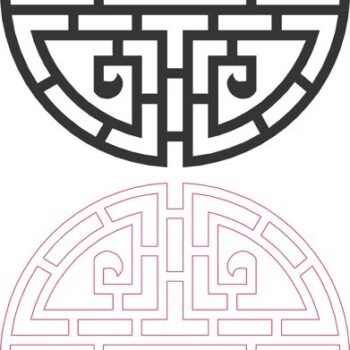 Intra απο ξύλο plywood 3mm-4mm πάχος - Αρχαία σύμβολα της αγάπης Δίασταση 30x30 cm Intraeaxys-qom05513 - Image 1