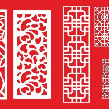 Intra απο ξύλο plywood 3mm-4mm πάχος - Διάνυσμα μοτίβο για cnc δρομολόγηση Δίασταση 30x30 cm Intraeaxys-078k3475 - Image 1