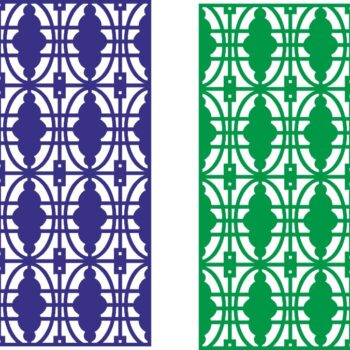 Intra απο ξύλο plywood 3mm-4mm πάχος - Οθόνη χωρισμάτων σχεδίασης περιγράμματος δαντέλας χωρίς ραφή Δίασταση 30x30 cm Intraeaxys-r7vn321d - Image 1