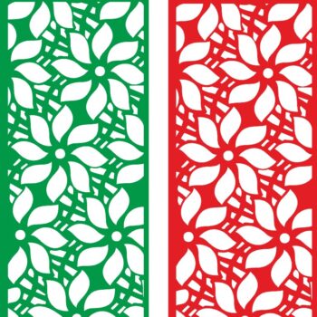 Intra απο ξύλο plywood 3mm-4mm πάχος - Οθόνη διαχωρισμού λουλουδιών Δίασταση 30x30 cm Intraeaxys-voqp8612 - Image 1