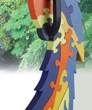 Intra απο ξύλο plywood 3mm-4mm πάχος - Κρεμαστό αρχείο PDF παζλ Macaw Δίασταση 30x30 cm Intraeaxys-joey9916 - Image 1