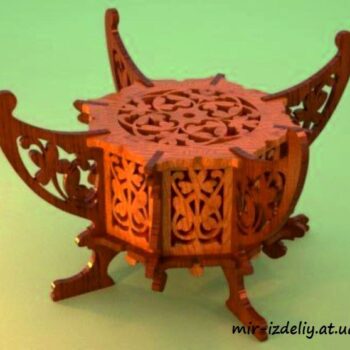 Intra απο ξύλο plywood 3mm-4mm πάχος - Αρχείο PDF shkatulka viktorianskaya MK2 Δίασταση 30x30 cm Intraeaxys-eo2563o8 - Image 1