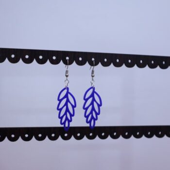 Intra απο ξύλο plywood 3mm-4mm πάχος - Σχέδιο σκουλαρίκια λουλουδιών Δίασταση 3x3 cm Intraeaxys-ro6ylxn7 - Image 6