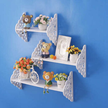 Intra απο ξύλο plywood 3mm-4mm πάχος - Ράφι λουλουδιών ραφιών αποθήκευσης τοίχου Διακοσμητικό Δίασταση 30x30 cm Intraeaxys-ro6y6r37 - Image 1